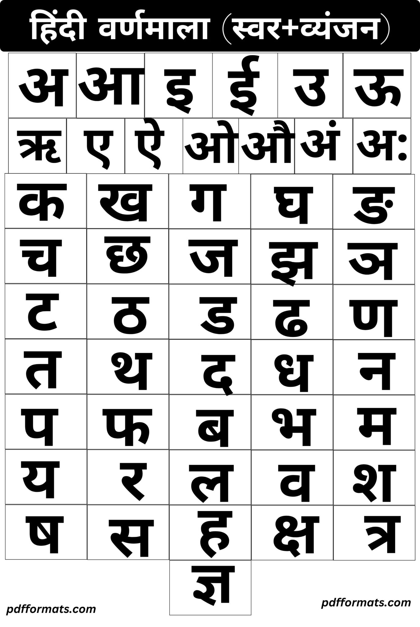 Hindi Varnamala 2024 आसानी से सीखें और Hindi Varnamala Chart, Words ...