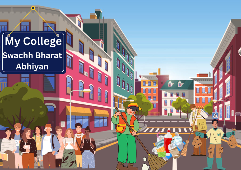 Beautiful School Competition Swachh Bharat Drawing/clean India school competition drawing Ideas Cleaning Activity under Swachchh Bharat Mission in a College, drawing for competition