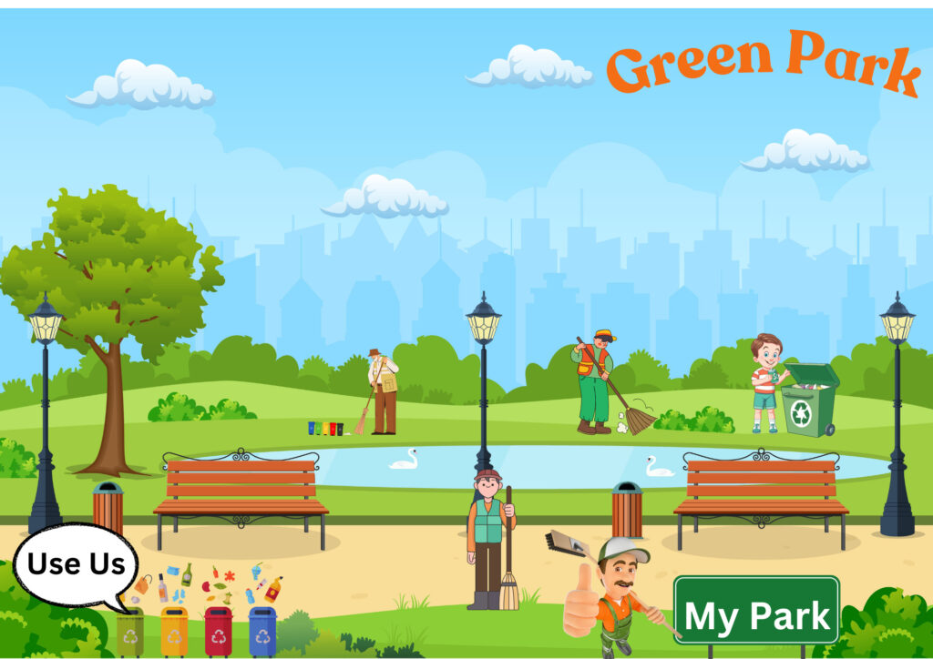 Beautiful School Competition Swachh Bharat Drawing/clean India school competition drawing Ideas Clean India Initiative on a park